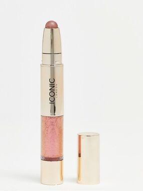 ICONIC London Glaze Dual Ended Eyeshadow Crayon & Liquid Glitter Combo NWT